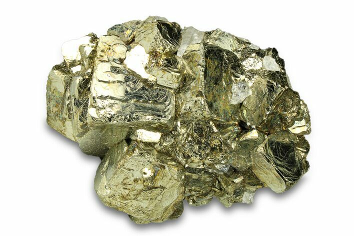 Gleaming Pyrite Crystal Cluster - Peru #291928